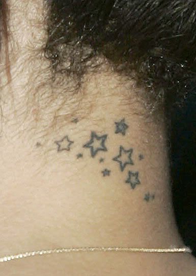  well have an astrological grouping adorning her neck, as her star has 