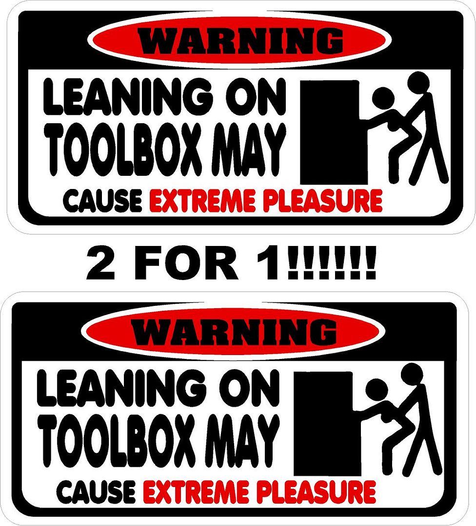 Leaning on tool box decal Snap on tool box cart krl classic eBay