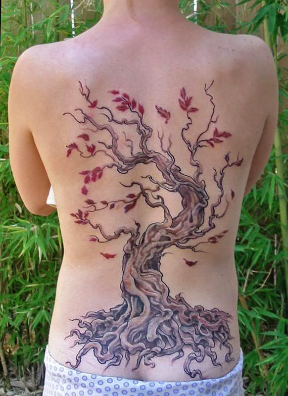 unique tattoos. Unique Tattoos Treee Back Tatt