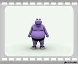 Dancing Purple Hippo