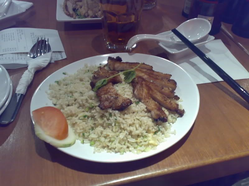 My yummy pork chop fried rice!