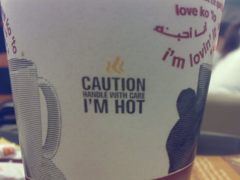Caution! I'm hot and I bet I really am!