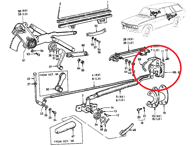 Wtb Door Lock Mechanism In Good Shape Drivers Side 70 2dr