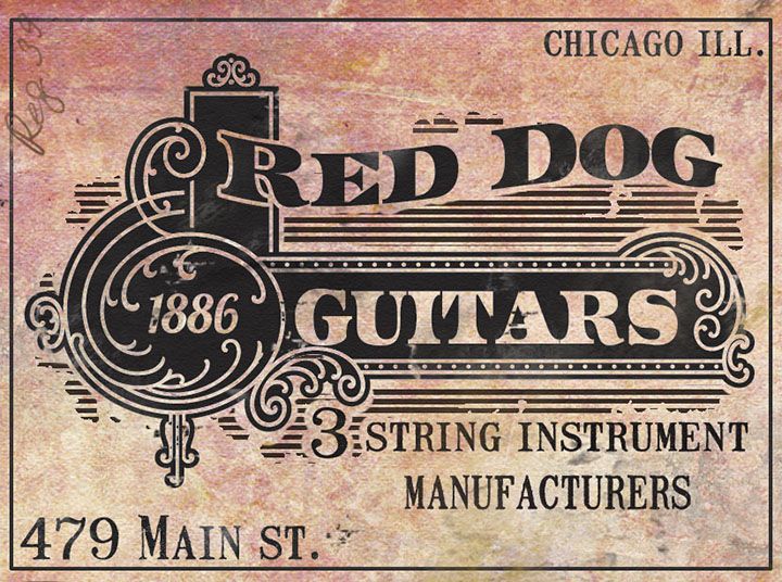 Vintage acoustic Cigar Box parlor guitar Slide kay Blues dobro CD supro