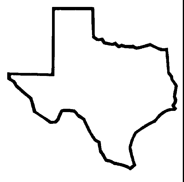 black and white texas outline photo: TEXAS texasoutline1.gif