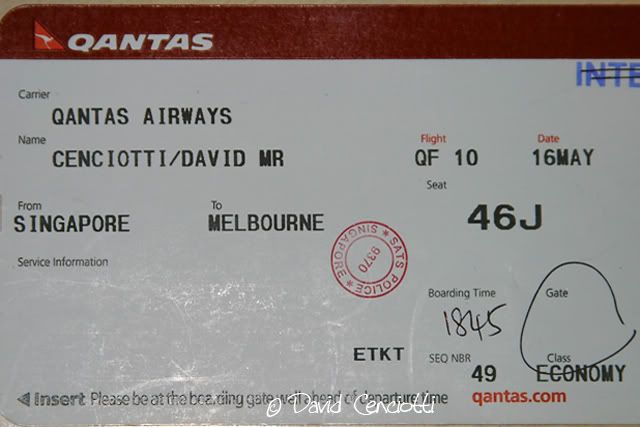 qantas ticket