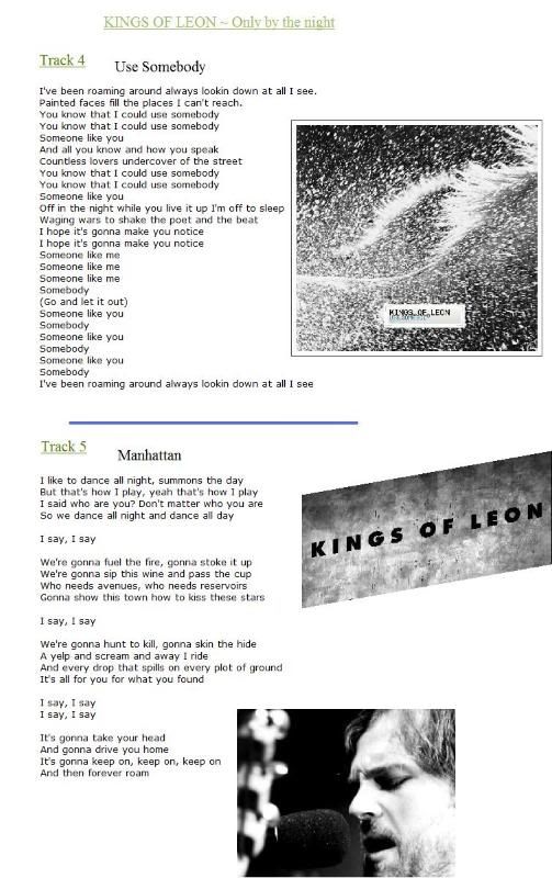 kings of leon use somebody lyrics