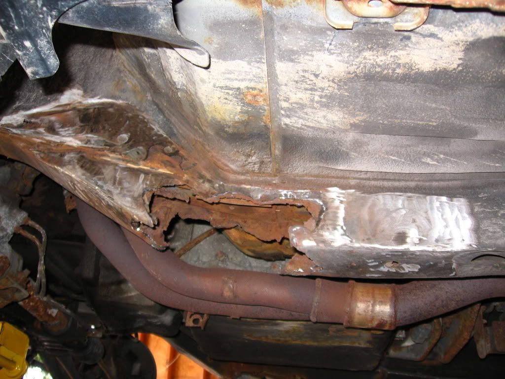 Nissan 240sx frame rail rust