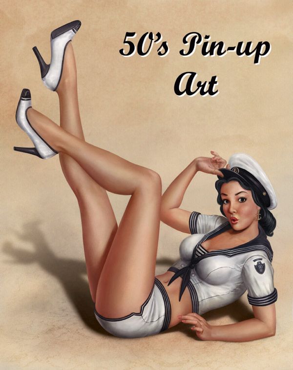 pin up photos. They#39;re 1950s style pin-up