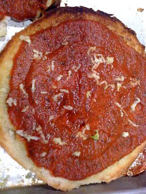 pizza sauce and garlic