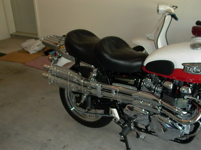My Scrambler With Norman Hyde Seat And Wire Exhaust Guard Home