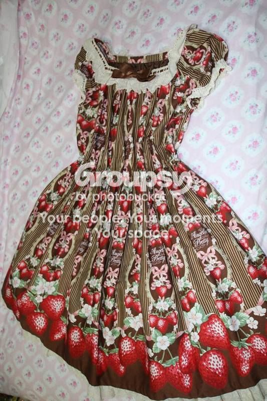  Angelic Pretty - Berry Garden OP in Brown