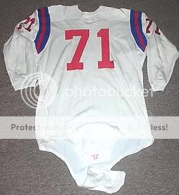   Boston Patriots Game Used AFL Durene Football Jersey NFL RARE  